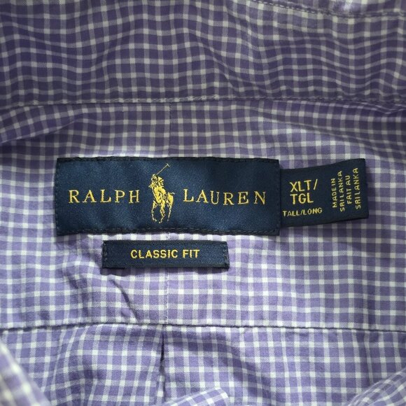 Ralph Lauren Shirt Mens XLT Multicolor Plaid LS Pony Button Down Classic Cotton - Picture 3 of 15